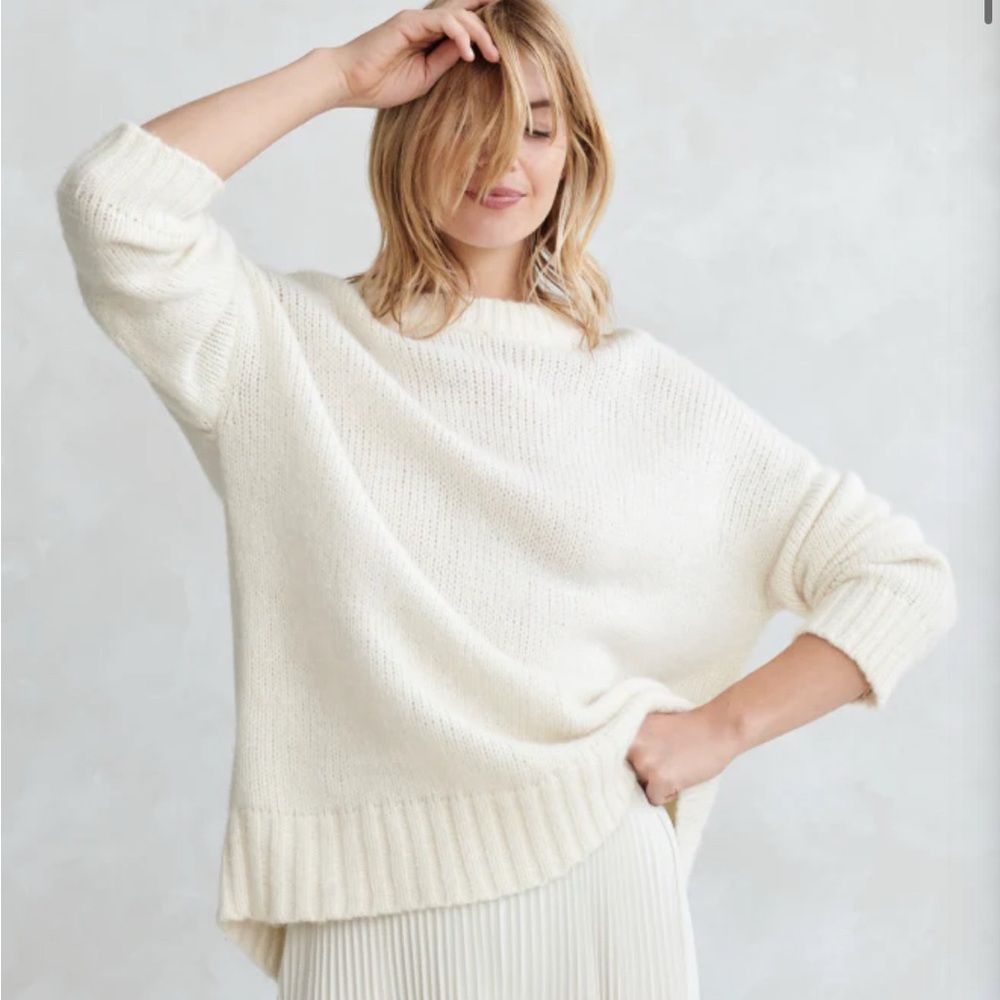 Jenni Kayne Alpaca Cocoon Crewneck Sweater